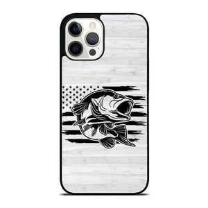 Camo American Flag Bass Fishing Gift Love Fishing Fisherman iPhone Case